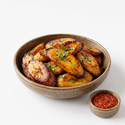 Portion de banane plantain